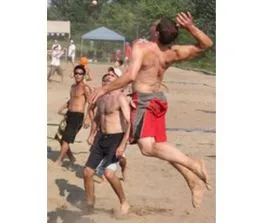 Dan D. participating in sport