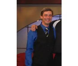 Pat Fleming during a television appearance