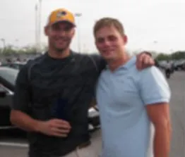 Shaun Suisham with Pat Fleming