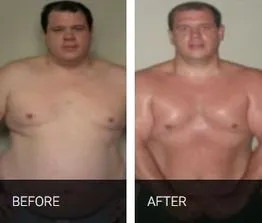 Chris M. before and after his Fleming Fitness training program