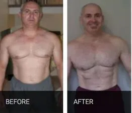 Woody E. showing the result of advanced personal training