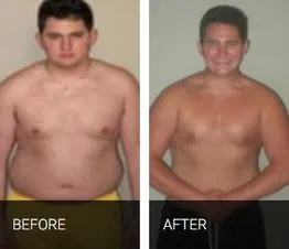 Benji C. before and after his Fleming Fitness program
